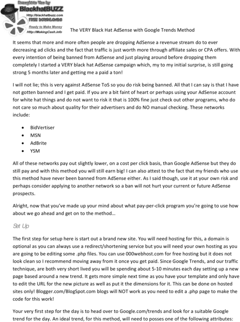 Product picture Adsence King - the way to get $200 monthly